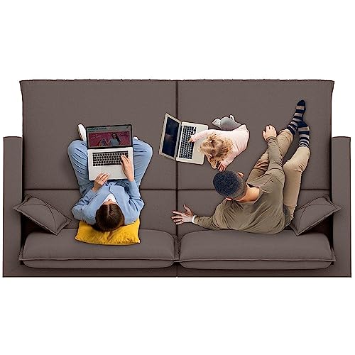 Sofá sem caixa Retrátil e Reclinável Tango Chocolate 1,80m