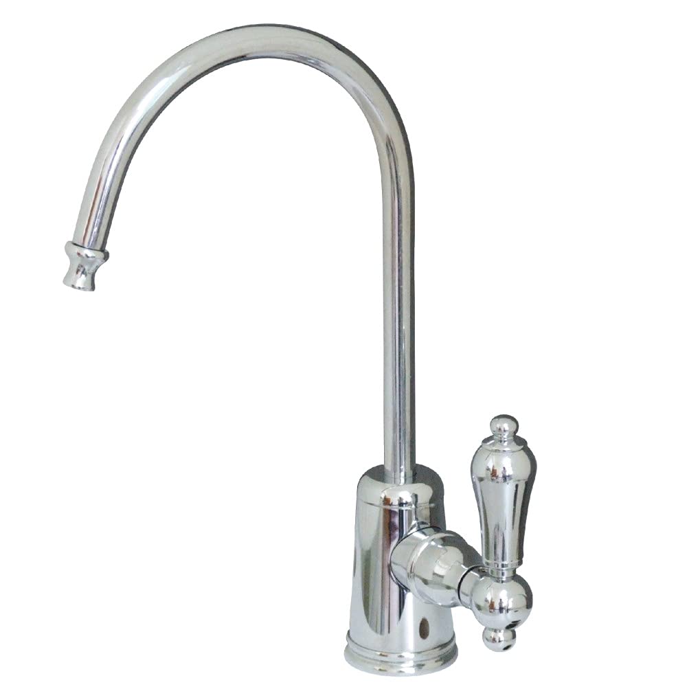 Kingston Brass Gourmetier KS7191AL Restorasyon Tek Kolu Su Filtrasyon Musluk, Parlak Krom