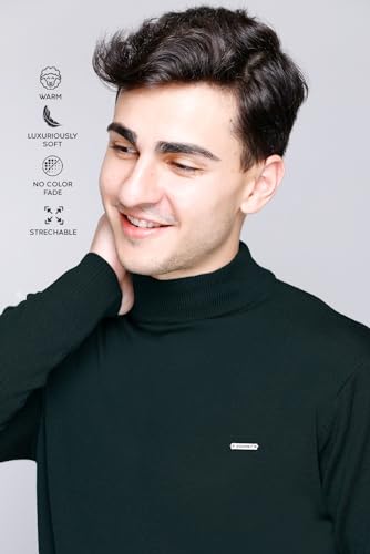 Image of GODFREY Woolen Full Sleeve Sweaters for Men Winter Wear - Turtle Neck Pullover for Men Stylish