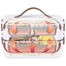 Gavigain Electric Lunch Box - 300W Fast Food Heater, 3 in 1 Portable Warmer With Removable Stainless Steel Container 0.8 L for Home, Car, Truckers 110V