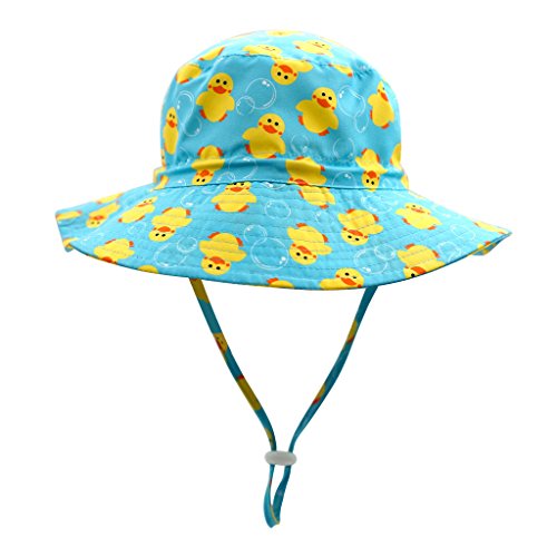 Image of Home Prefer UPF50+ Wide Brim Sun Hat Boys Girls Sun Protection Hat Zoo Beach Swim Safari Bucket Hat for Baby Toddler Kid