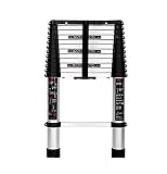 Telescoping Extension Ladder, Aluminum Telescoping Ladder, Multi-Purpose Extendable Ladder, Telescop