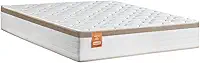 Colchão Casal Molas Ensacadas Real 138x188x27cm Branco/Bege - Suporta até 130Kg Por Pessoa