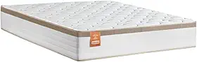 Colchão Casal Molas Ensacadas Real 138x188x27cm Branco/Bege - Suporta até 130Kg Por Pessoa