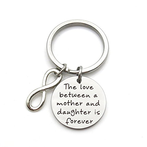 IDLAN The Love between a Mother and Daughter is Forever Keychain Mother's Day Gift Mother Daughter Gift