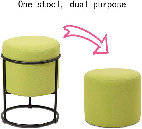 Banc à chaussures et tabouret de coiffeuse compact en fer - 5