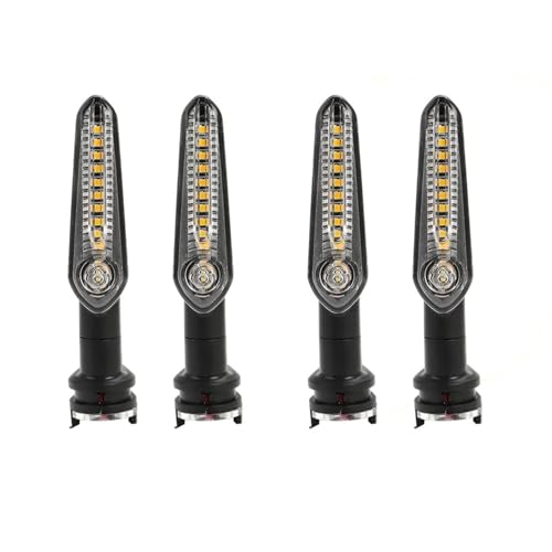 �̂��߂� MT07 Tenere 700 XJ6 FZ6 MT09 ���C�g�����j���O�E�H�[�^�[�����v �C���W�P�[�^�[���C�g �I�[�g�o�C �����w���� �t�����g���A�E�C���J�[(4pcs Flowing)