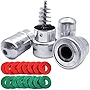 18PCS Battery Terminal Set, Includes 16PCS Battery Terminal Anti Corrosion Washers Protector Fiber and 2PCS Cleaning Brush for Car Marine Boat