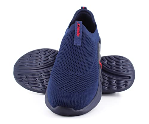 Image of SPARX Newly Arrival Men's Shoe for Running /Gymming /Office /Walking /Casual /Outdoor Footwear SM-708G N.Blue Red UK-08