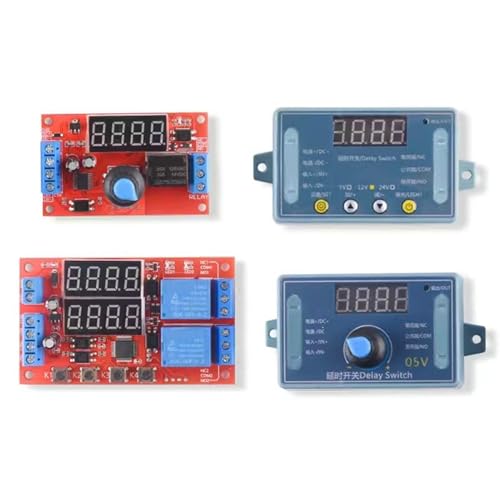 Relais temporisé numérique LED 5V 12V 24V commutateur temporisateur 10A