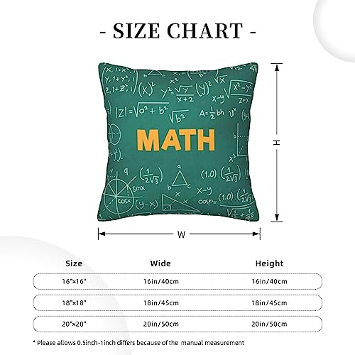 Housse de coussin formules et formes 45x45 cm pour décoration de canapé