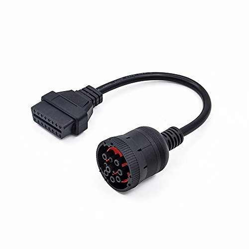Mo-Co-So J1939 Deutsch 9 Pin to OBD OBD2 OBDII 16 Pin Truck Diagnistic Connector