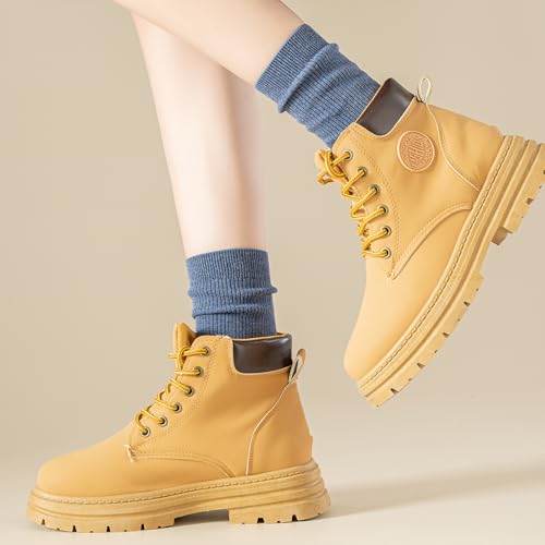 Image of Women Crew Socks Over the Ankle Cotton Mid-Calf Ultra Soft Breathable Multicolor knit Casual Aesthetic Socks 6 Pack
