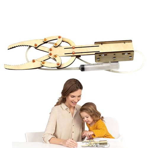Brazo mecánico de Bricolaje, Kit de Brazo de Robot hidráulico | Kit de Brazo hidráulico de Madera - Juguetes científicos, Kit de construcción Stem para niños y niñas Mayores de 15 años, Brazo mecánico de Bricolaje, Kit de Brazo de Robot hidráulico | Kit de Brazo hidráulico de Madera - Juguetes científicos, Kit de construcción Stem para niños y niñas Mayores de 15 años,