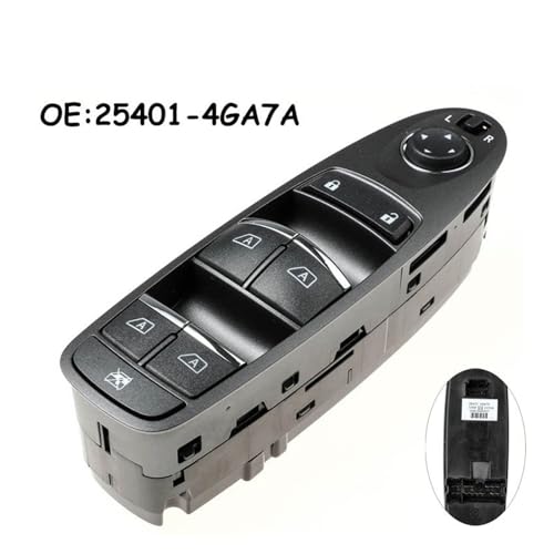 Console de lève-vitre électrique principal Infiniti Q50 avec commande robuste