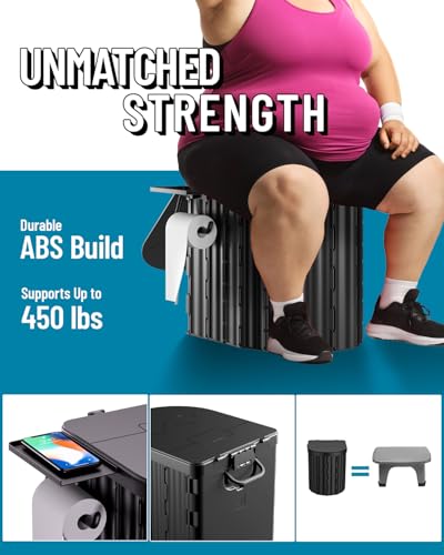 image for LuckyNov Portable Toilet with Urine Gel & Leak-Proof Bags – Odorless