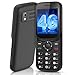 T185 | 4G SIM Free Mobile Phone Unlocked with Dual Nano SIM Slot | 1.8" LCD Screen | Bluetooth | 1000 mAh Battery | FM Radio | Compact Basic Mobile Phone with Torch| Pay As You Go Phones All Carriers