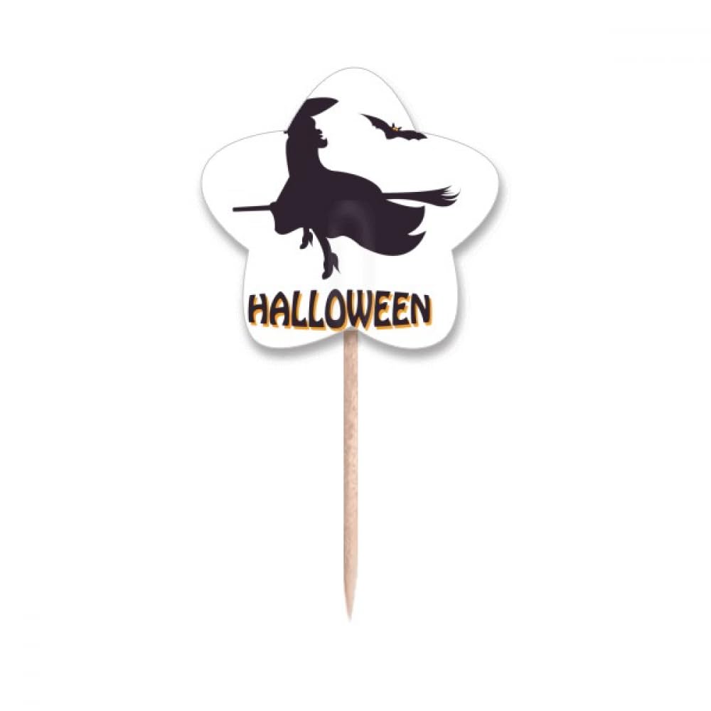 Balai de sorcière cure-dents pour apéritif d'Halloween et décoration de buffet dinatoire