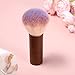 Nail Dust Brush Powder Remover Brush Fluffy Manicure Dust Cleaner Soft Bristle Clean Up Tools for Acrylic Application and Makeup Nail Art (Brown)