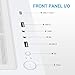 SAMA S40 Mid Tower ATX PC Case – High-Airflow Mesh Design, 4x120mm ARGB PWM Fans, Tempered Glass Panel, USB-C, RTX 4090 Ready Gaming Case (White)