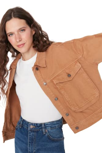 Veste marron Trendyol mi-saison idéale pour les sorties en ville