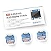 ELEGOO 3PCS 0.96 Inch OLED Display Screen Module Compact Self-Luminous SSD1306 I2C Display Mini Screens for Arduino Projects (White)