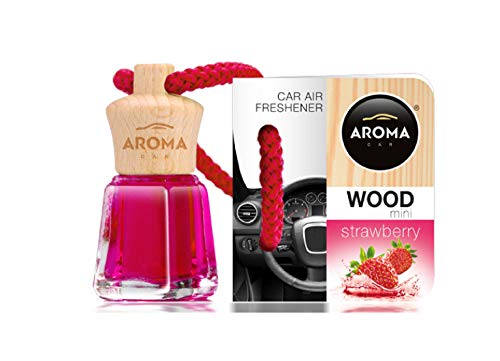 Aroma Car Désodorisant Mini Wood Fraise 4Ml Cover