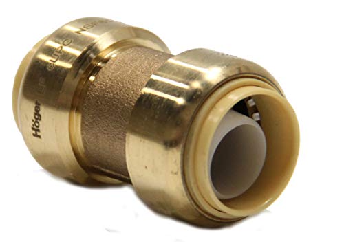 Efield Pack Of 10) Efield 1/2 Inch Straight Coupling Push-Fit Fitting To Connect Pex, Copper thumb #8
