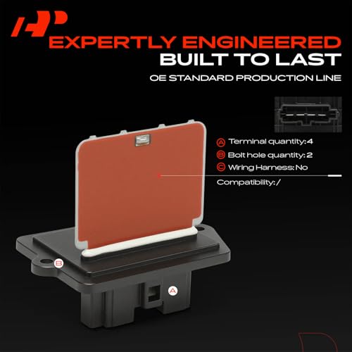 Image of A-Premium Front HVAC Blower Motor Resistor Compatible with Mazda Models | for Protege 1999-2003, Protege5 2002-2003