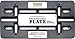 Cruiser Accessories 79150 Universal License Plate Mounting Plate, Black