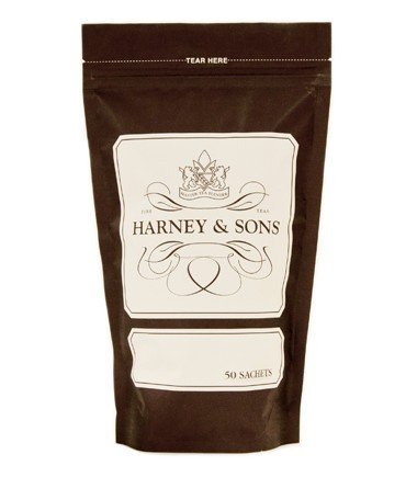 Image of Harney & Sons Holiday Black Tea Sachets, 50 Count | Black tea with orange, cinnamon, cloves, almond, and vanilla flavors. Contains caffeine.