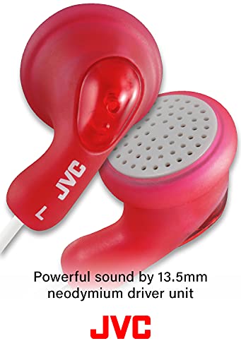 Image of JVC - HA-F14-PN-U - Earphones - White (Pink)