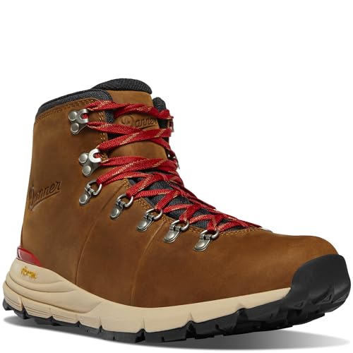 Image of Danner Mountain 600 Leaf Gore-Tex Hiking Boots for Men - Ortholite Tripe Density Footbed - Waterproof Quick Dry Barrier - Vibram SPE Midsole - Full Grain Leather Upper - Traction Outsole