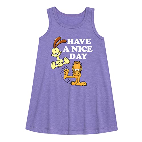 HYBRID APPAREL - Garfield - Have A Nice Day - Toddler and Youth Girls A-line Dress