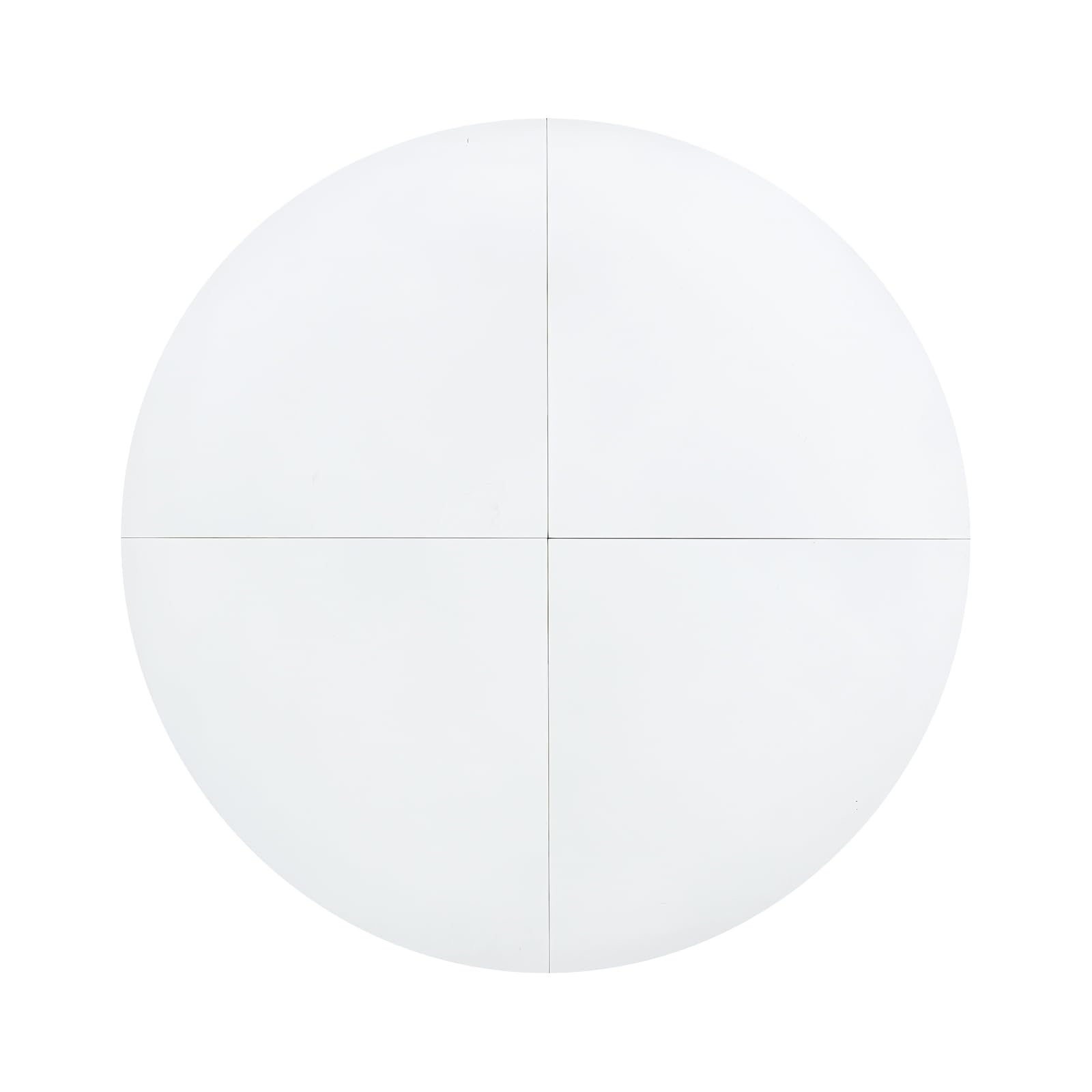 Mesa de Comedor Redonda con 4 sillas, Conjunto de Muebles para Balcones pequeños, Conjunto de Muebles de jardín para jardín, Patio y balcón, Mesa Blanca (Ø 120 cm) + 4 sillas Negras