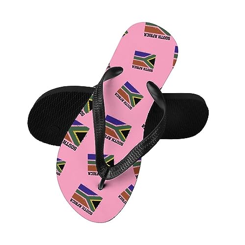 South Africa Flag Flip Flops for Women Men Casual Comfortable Beach Thong3