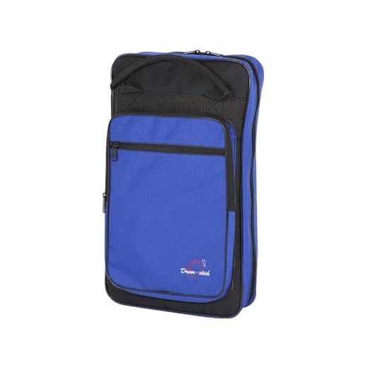 Ortola 6509-031 - Funda baqueta batería, 8 compartimentos, color negro y azul