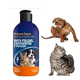 Shampoo Antipulgas Ectoparasiticida Duprat 500ml para Cachorros e Gatos Pulgas Carrapatos Piolhos