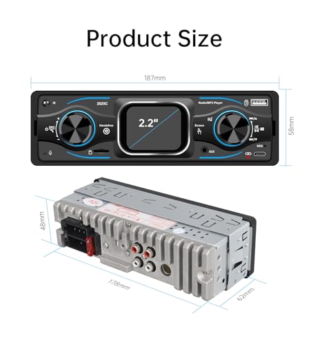Radio para auto Bluetooth 2.2" pantalla táctil FYPLAY miniatura 7