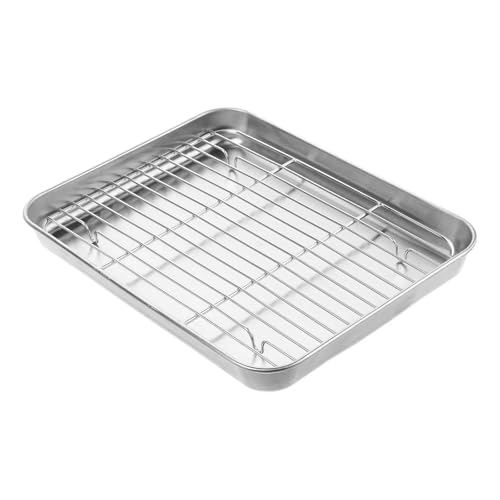 Plaque de cuisson en acier inoxydable et grille de refroidissement pour biscuits et pain