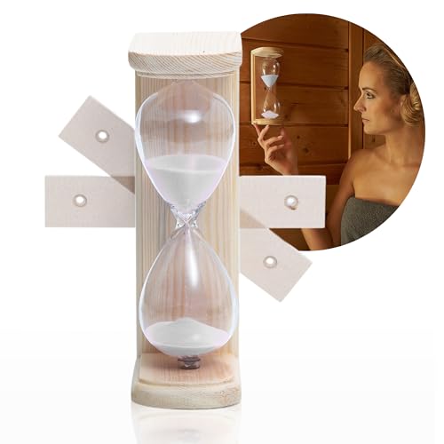 SULENO Sauna Sanduhr Eieruhr 15 Minuten Saunazubehör Zeitmesser Sauna
