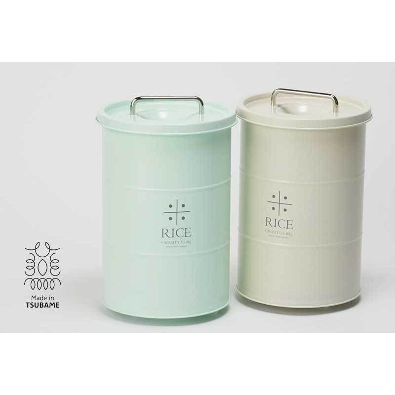 Amazon｜【日本製】 米びつ ワクイ (ペールグリーン) 直径265xH405