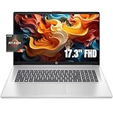 HP - 17 Newest Silver Laptop, 17.3" FHD Display, AMD Ryzen 5 (6 cores, up to 4.0Hz), 32GB RAM, 1TB SSD Storage with 128GB WOWPC USB,- Silver, 32GB RAM | 1TB SSD - Image 1