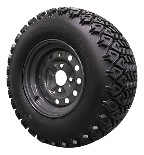 Antego 25x10.00-12 Tire & 4-Hole Wheel Set for Kubota RTVs