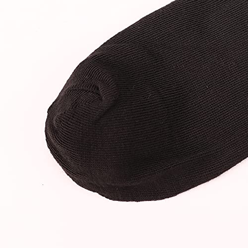Image of DRESHOW 3 Pairs Cotton Knee High Socks for Women Solid Knit Knee Long Stocking Leg Warmer All Season Gift