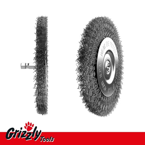 Fugenbürste Metall Ersatzbürste Metallbürste | 2-teiliges Unkrautbürsten-Set für Grizzly Tools Fugenbürste EFB 400 401 402 403 404 | passend für AFB 18 Li AFB 18 Lion AFB 1810 Lion Set