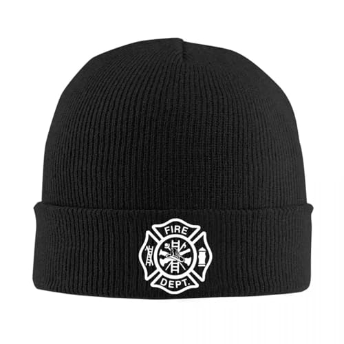 Tuque Croix maltaise de Pompier bonnet d'hiver chaud