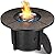 TLGREEN Propane Fire Pit Table 42in, 50,000 BTU Auto-Ignition Round Gas Fire Pits for Outside Patio, Fire Table with Waterproof Cover, Blue Stone and Lid, CSA Certification