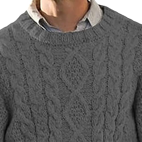 Pull confortable col rond homme la maille ajustée douce qui ne gratte pas - 6