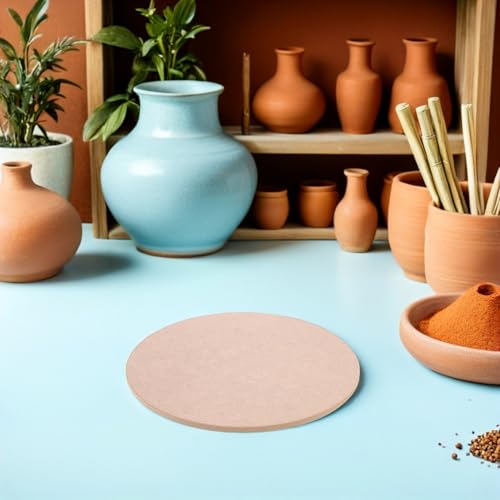 Placas de madera de 12 cm para esculpir arcilla, torno de alfarería y manualidades 7